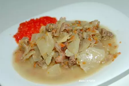 Куриные желудочки с тушеной капустой: шаг 1