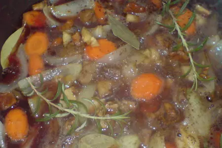 Курица в красном вине(cog au vin): шаг 5
