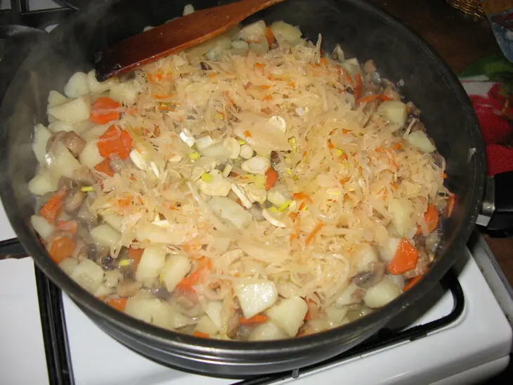 Овощное рагу с шампиньонами: шаг 4