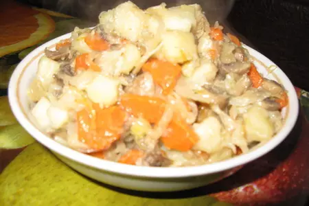 Овощное рагу с шампиньонами: шаг 8