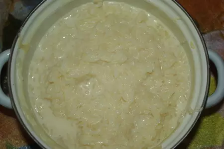 Сладкий рисовый пирог с творогом: шаг 1
