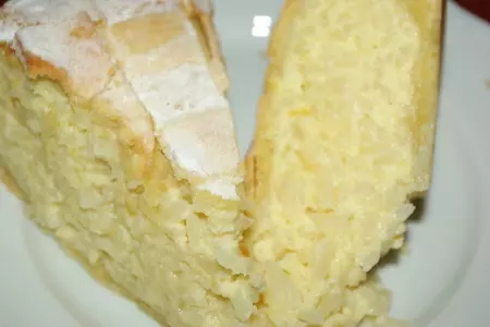 Сладкий рисовый пирог с творогом: шаг 7