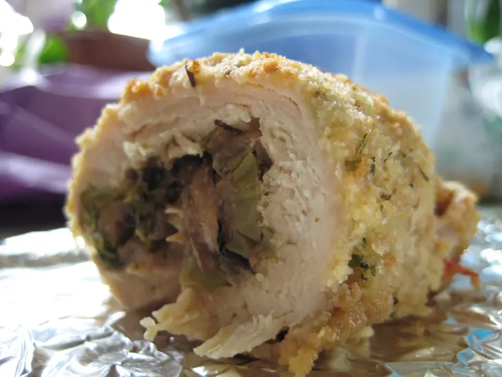 Куриные рулетики с капустной насчинкой: шаг 2