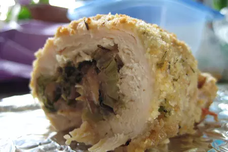 Куриные рулетики с капустной насчинкой: шаг 2