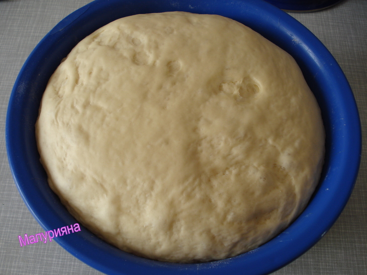 Постное тесто для пирогов и булочек: шаг 6