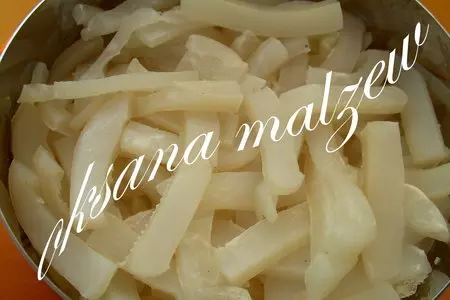 Салат из кальмара: шаг 4