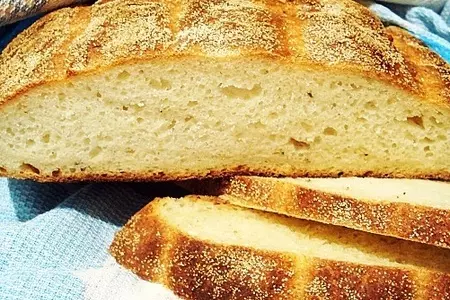 Хлебушек, приготовленный на манной каше: шаг 6