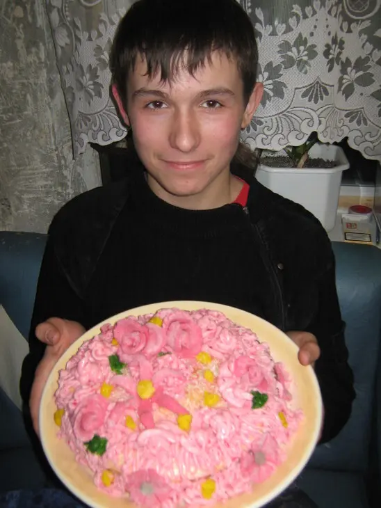 Торт"весенние цветы": шаг 3