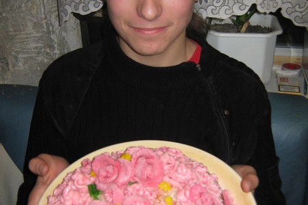 Торт"весенние цветы": шаг 3