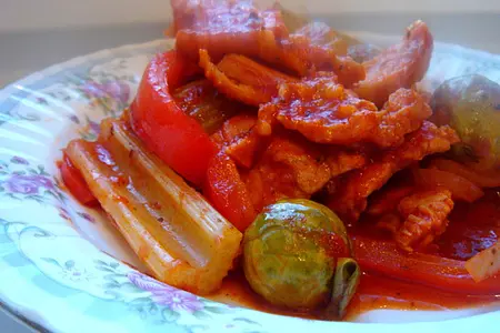Индейка с овощами "селуха"