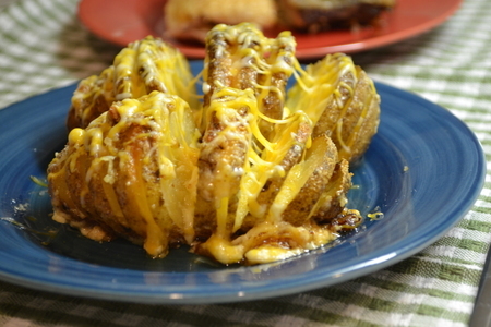 Картошка-гармошка с сыром