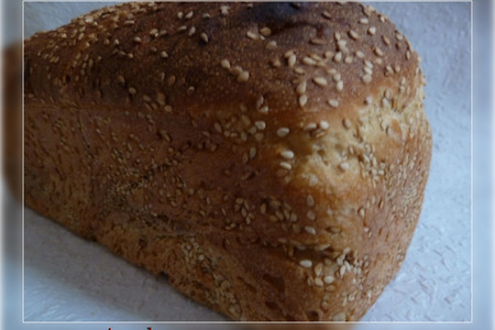 Фото к рецепту: Ситный  хлеб с кунжутом... печём все!