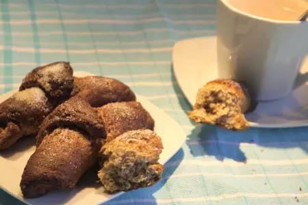 Сдобные рогалики из цельнозернового яблочного теста