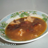 Фасолевый суп с галушками