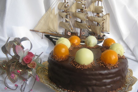 Шоколадный торт "детский трюфель"(chocolate truffle cake).