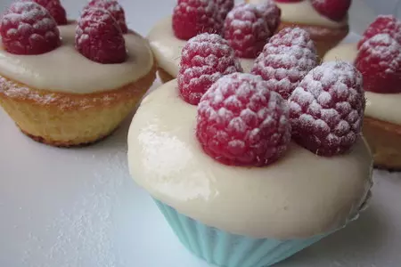 Ванильные кексы с кремом (постные)