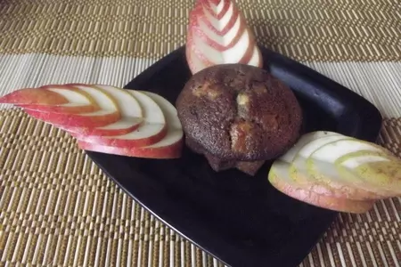 Капкейк с яблоком и корицей