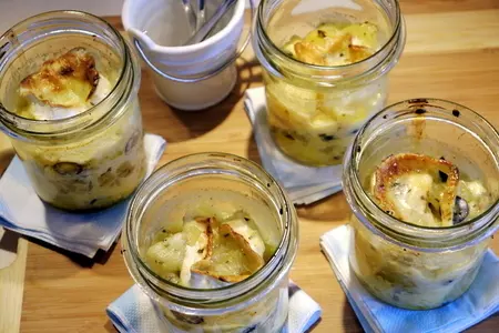 Gratin petatou (картофельная запеканка с козьим сыром)