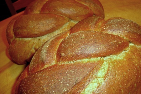 Фото к рецепту: Деревенский хлеб сестeр симили (pane rustico di sorelle simili )