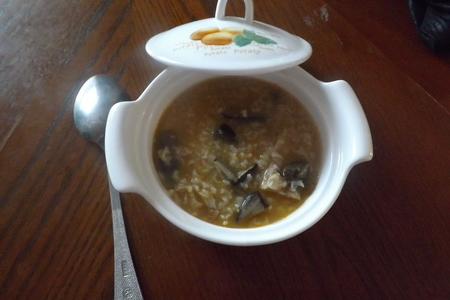 Густой рисовый суп с тайской ноткой