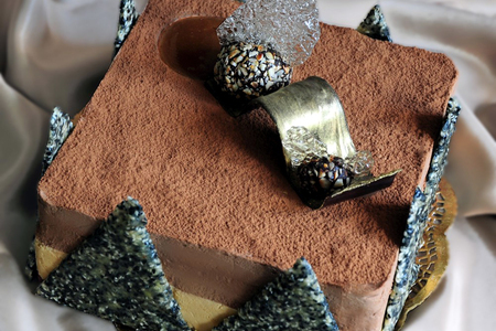 Фото к рецепту: Торт "карамельно-шоколадный экстаз".