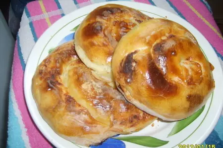 Вертута из вытяжного теста
