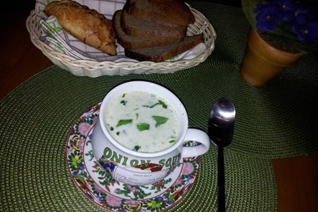 Кабачковый крем суп с мятой