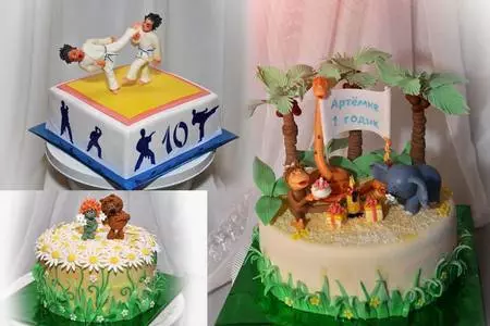 Торт "каратисты" + фотосессия еще двух тортиков