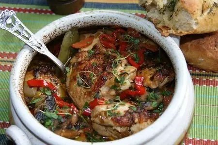 Куриное жаркое в пиве