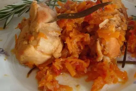 Тушеный кролик с розмарином
