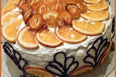 Торт "апельсиновая феерия" (фм бисквитный)