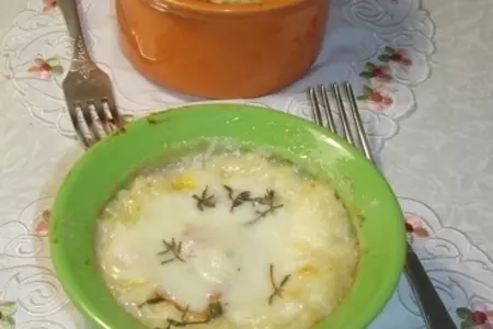 Райс пицца с моцареллой.
