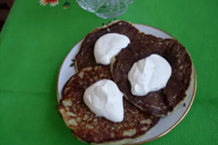 Картофельные оладьи с мясной начинкой
