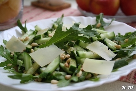 Фото к рецепту: Зелёный салат.