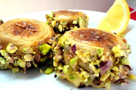 Шампиньоны фаршированные "по- королевски!" с цыпленком и рисом "мистраль"!
