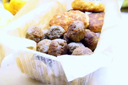 Тефтели сочные, с ржаной мукой.