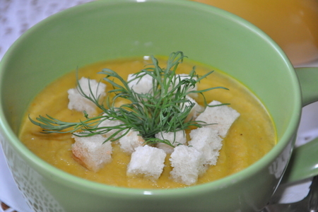 Суп-пюре из шампиньонов и цветной капусты