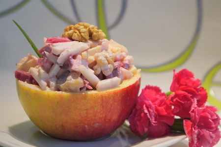 Салат «яблоко соблазна» (вариации на тему салата вальдорф) в подарок вике jamiroquai