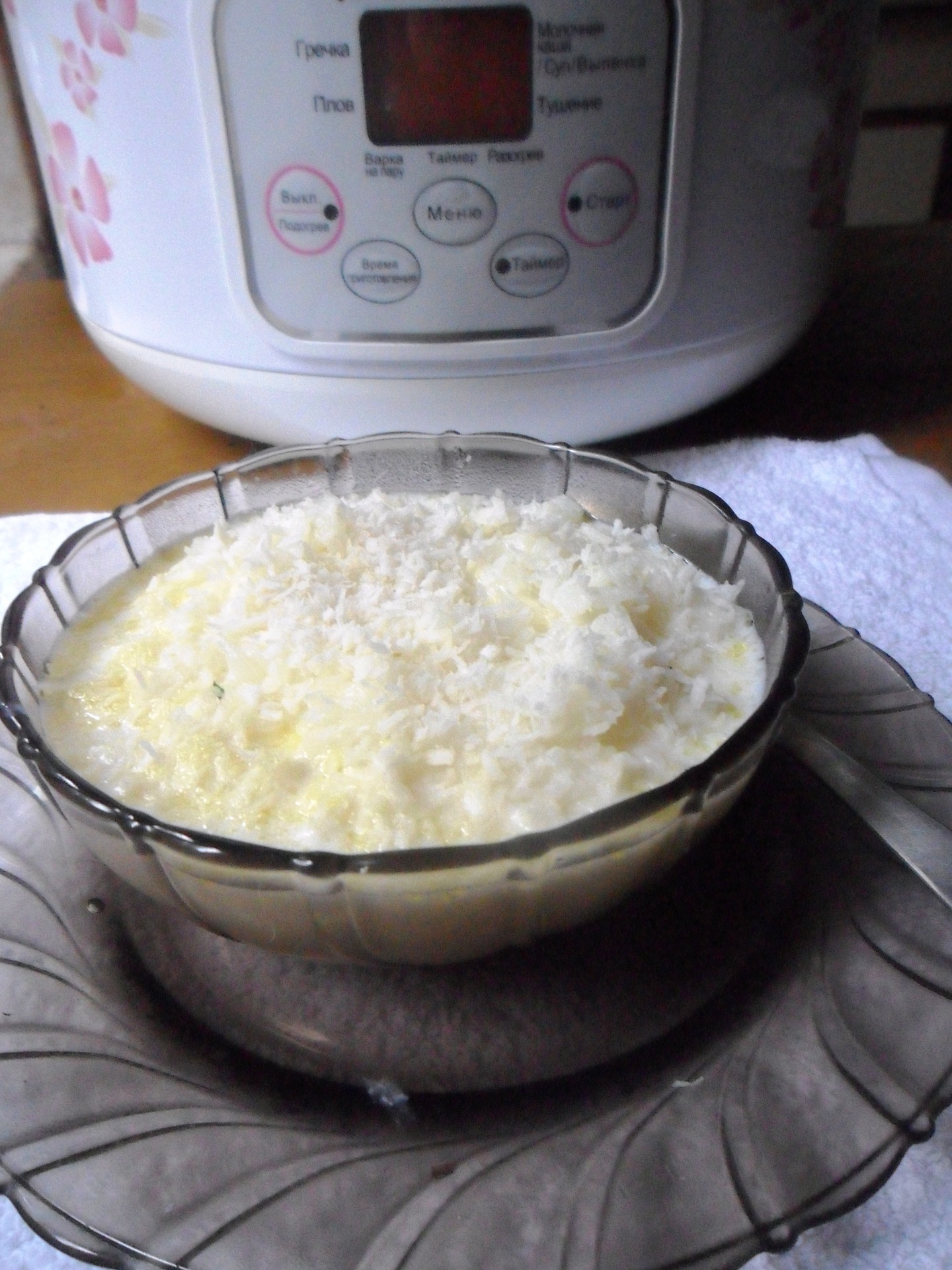 Рисовая каша на кокосовом молоке в мультиварке - пошаговый рецепт с фото