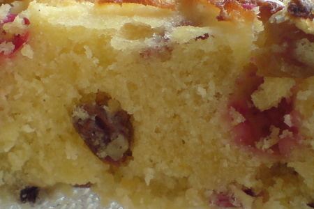 Фото к рецепту: Пирог  с яблоками,клюквой,изюмом и кедровыми орешками