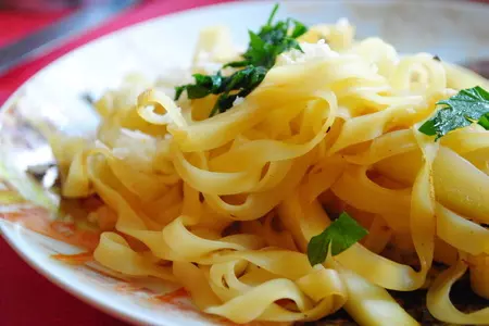 Тальятелле с кабачками и лимоном