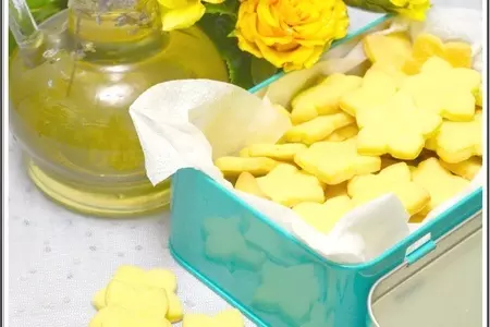 Лавандовый сироп и песочное лавандовое печенье