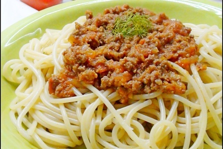 Спагетти с соусом болоньезе. тест-драйв.
