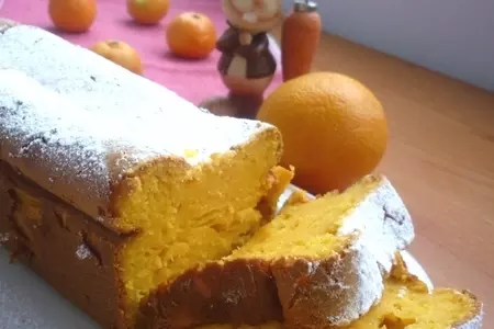 Апельсиновый кекс с морковкой " с наступающим, мой дорогой кулинар!"