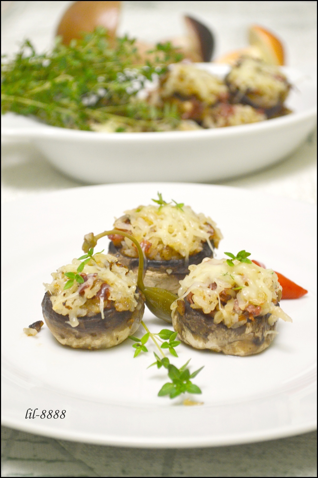 Грибы фаршированные