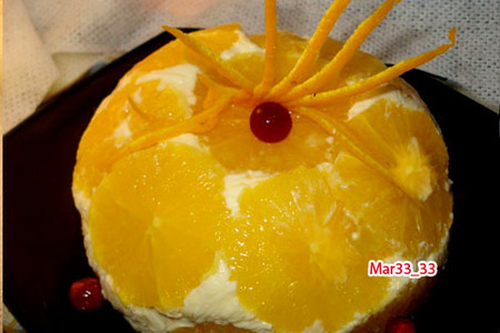 Апельсиновый шар (или апельсины в йогуртовом желе) 
