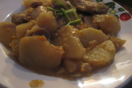 Курица с картофелем и грибами под соевым соусом kikkoman