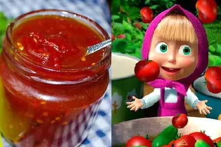 Варенье из томатов ( "день варенья" из мульт маша и медведь)
