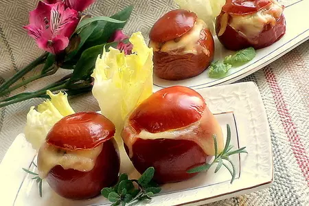 Сеньоры- помидоры, фаршированные овощами с фасолью "маш" от мистраль!!!