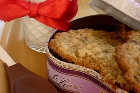 Кукис с овсянкой и шоколадом(американское печенье)